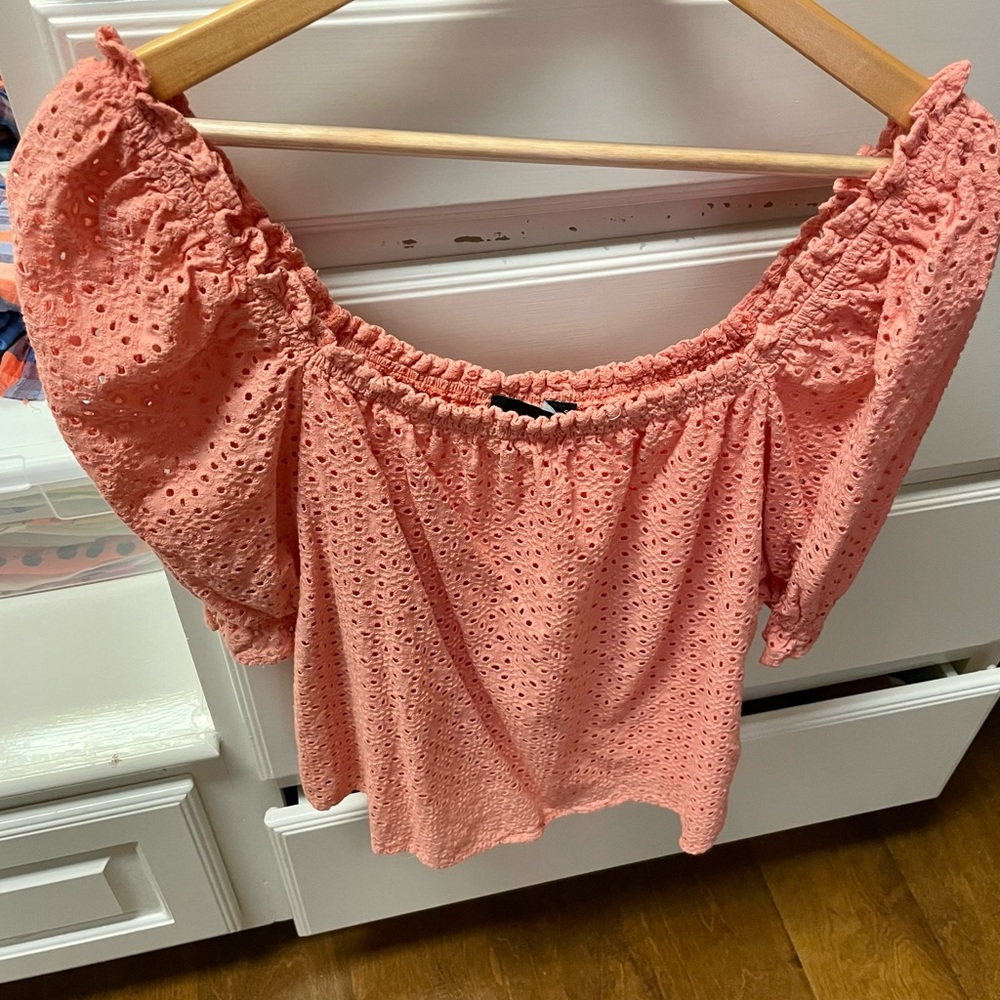 Pomander Place Eyelet Iris Blouse